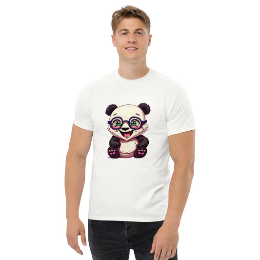 Happy Panda Wearing Glasses